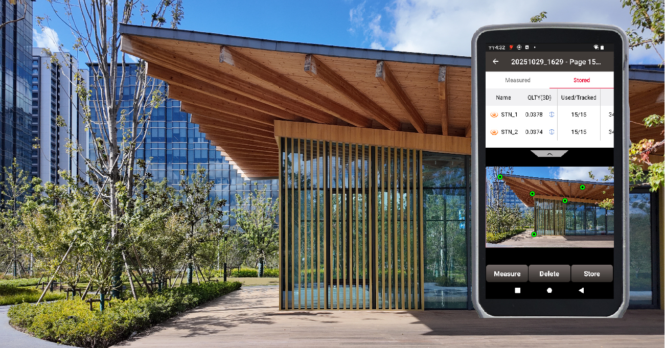 Visuelle Vermessung mit Tersus TS21